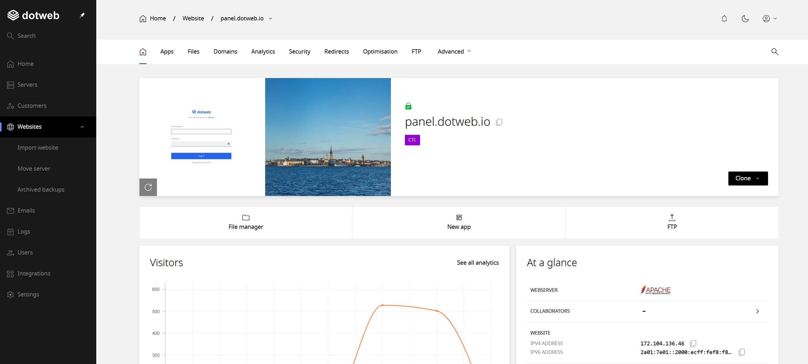 Dotweb Enhanced Control Panel