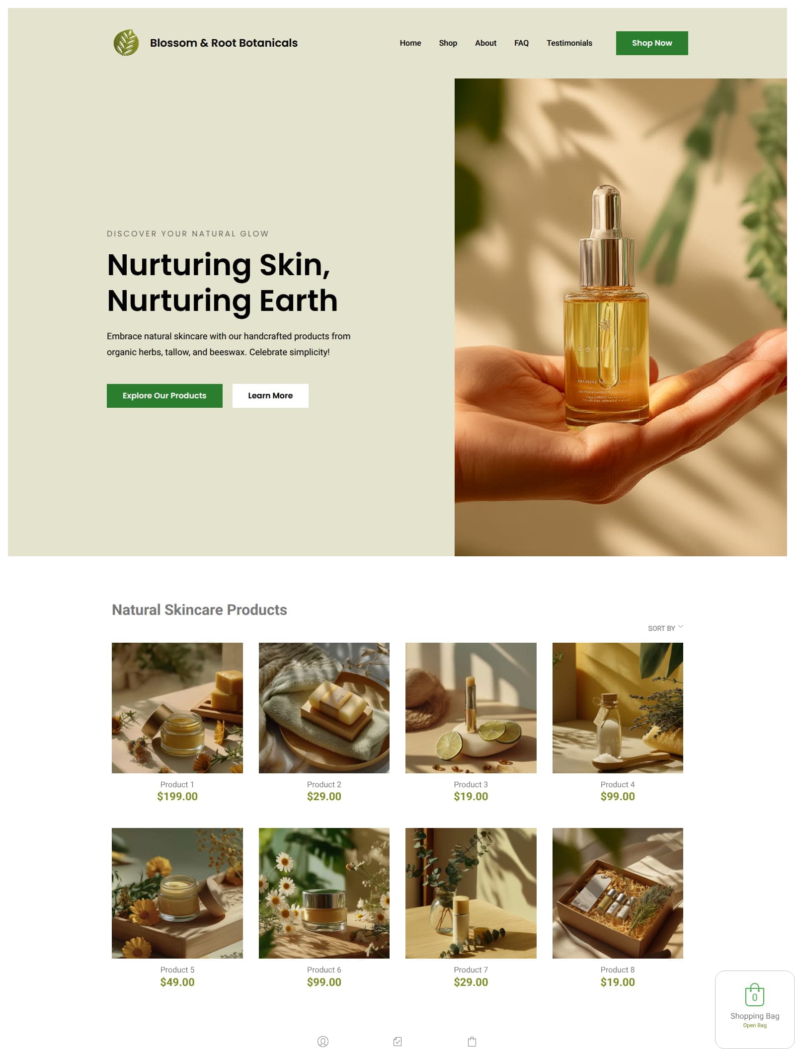Natural Skincare products